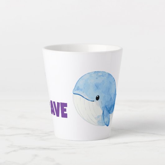 Sei mutig wie ein Wal Tasse für Kinder (Vorderseite)