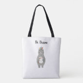 Sei mutiger Stammesbär Bär Tasche (Rückseite)