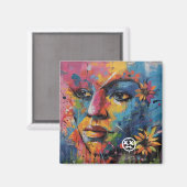 Sei nachdenklich... Magnet (Vorderseite/Rückseite)