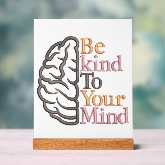 Sei nett acrylschild (Neutral)