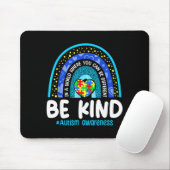 Sei nett Autismus-Bewusstsein-Puzzle-Regenbogen au Mousepad (Mit Mouse)