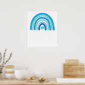 Sei nett, Autismus-Bewusstsein Regenbogen Poster (Küche)