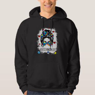 Sei nett Autismus-Bewusstsein Unordentlicher Knote Hoodie
