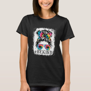 Sei nett Autismus-Bewusstsein Unordentlicher Knote T-Shirt