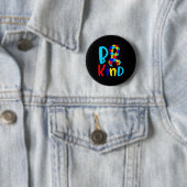 Sei nett Autismus-Bewusstsein - Welt-Autismus-Bewu Button (Beispiel)