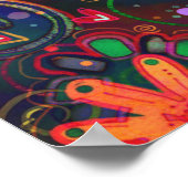 Sei nett! Blumenfarben-Inspirivity-Poster Poster (Ecke)