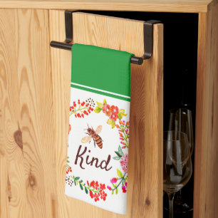 Sei nett Blumiges Küchentuch