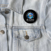 Sei nett Daisy Blume Blau Kindesmissbrauchsprävent Button (Beispiel)