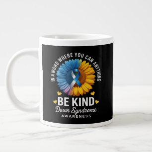 Sei nett Down-Syndrom-Bewusstsein Jumbo-Tasse