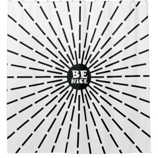 Sei nett duschvorhang (Vorderseite)