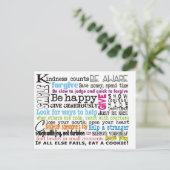 Sei nett, etc. postkarte (Stehend Vorderseite)