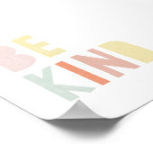 Sei nett farbiges Kinderzimmer Poster (Ecke)