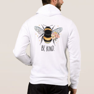 Sei nett: Florales, süßes Bienen-Inspirationsdesig Hoodie