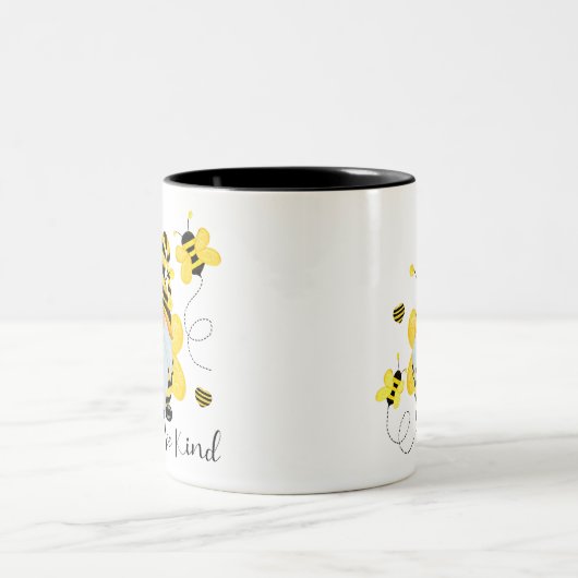 Sei nett genome und sei Hippy Gnome Lover Zweifarbige Tasse (Mittel)