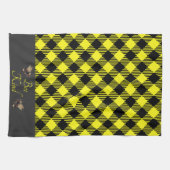 "Sei nett" Gingham Geschirrtuch (Horizontal)