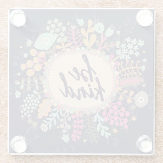 Sei nett glasuntersetzer (Rückseite)