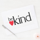 Sei nett - Güte ist wichtig Rechteckiger Aufkleber (Umschlag)