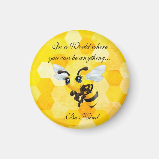 "Sei nett" Honey Bee Magnet (Vorne)