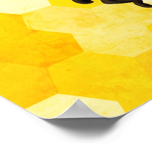 "Sei nett" Honey Bee Poster (Ecke)