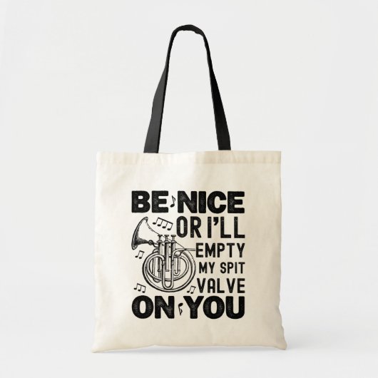 Sei nett, ich leere mein Kreisel mit dem Spit-Valv Tragetasche (Vorne)