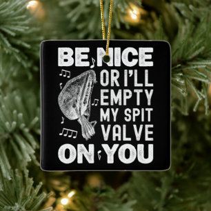 Sei nett, ich leere meine Spit Valve Barockmusette Keramikornament
