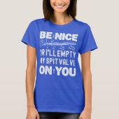 Sei nett, ich leere meinen Spit Valve Klarinettens T-Shirt (Vorderseite)