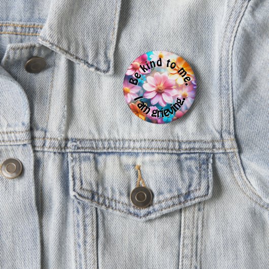 Sei nett! Ich rieche. Button (Beispiel)