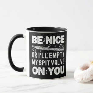 Sei nett, ich werde mein Speichelventil leeren Fla Tasse