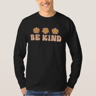 Sei nett Inspirierende Freundlichkeit Groovy Gänse T-Shirt