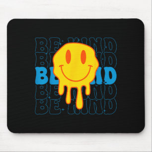 Sei nett inspirierendes blaues Band Welt nach unte Mousepad