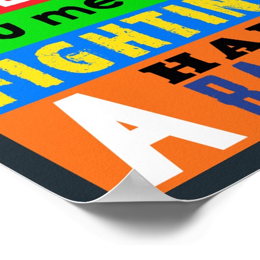 Sei nett, jeder kämpft gegen eine harte Schlacht Poster (Ecke)