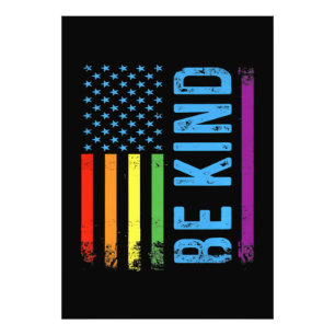 Sei nett Lgbt Lgbtq Gay Pride Regenbogen Fotodruck