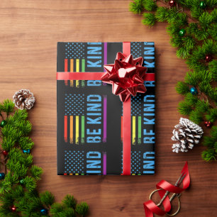 Sei nett Lgbt Lgbtq Gay Pride Regenbogen Geschenkpapier