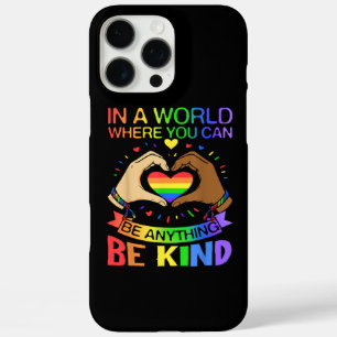 Sei nett LGBT Stolz Regenbogen Gleichheit Bewussts iPhone 16 Pro Max Hülle