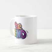 Sei nett | LGBTQ | Regenbogen | Monat Kaffeetasse (Vorderseite Links)