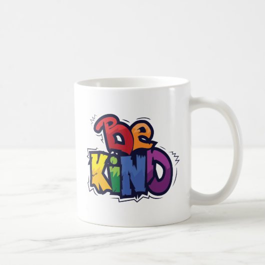 Sei nett | LGBTQ | Regenbogen | Monat Kaffeetasse (Rechts)