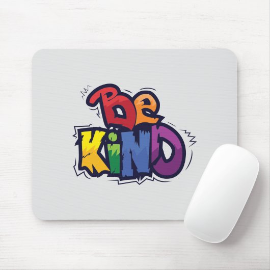 Sei nett | LGBTQ | Regenbogen | Monat Mousepad (Mit Mouse)