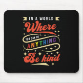 Sei nett | LGBTQ | Regenbogen | Monat Mousepad (Vorne)