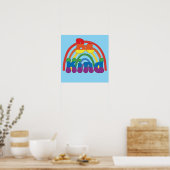 Sei nett - LGBTQIA Regenbogen Liebe Poster (Küche)