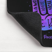 Sei nett, liebe Tie Dye Handzeichen Prävention Mousepad (Ecke)