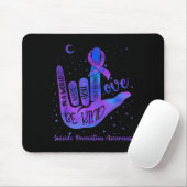 Sei nett, liebe Tie Dye Handzeichen Prävention Mousepad (Mit Mouse)