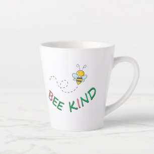 Sei nett, lustige, motivierende, positive Zitatkun Milchtasse