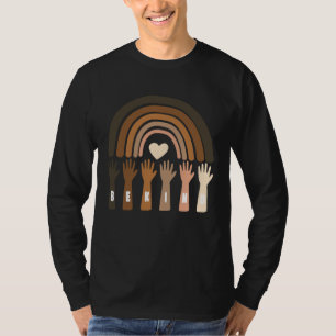 Sei nett Melanin Regenbogen Hautfarbe Afro Schwarz T-Shirt