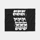 Sei nett minimalist liebe freundlichkeit positiv fleecedecke (Vorderseite (Horizontal))