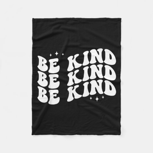 Sei nett minimalist liebe freundlichkeit positiv fleecedecke (Vorderseite)