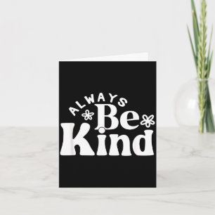 Sei nett minimalist liebe freundlichkeit positiv karte