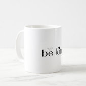 Sei nett mit kleinem Vogel und Herz Kaffeetasse (Vorderseite Links)