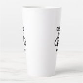 Sei nett mit minimalem Design Milchtasse (Vorderseite)