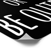 Sei nett oder ruhig poster (Ecke)