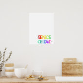 Sei nett oder Verlassen Poster (Küche)